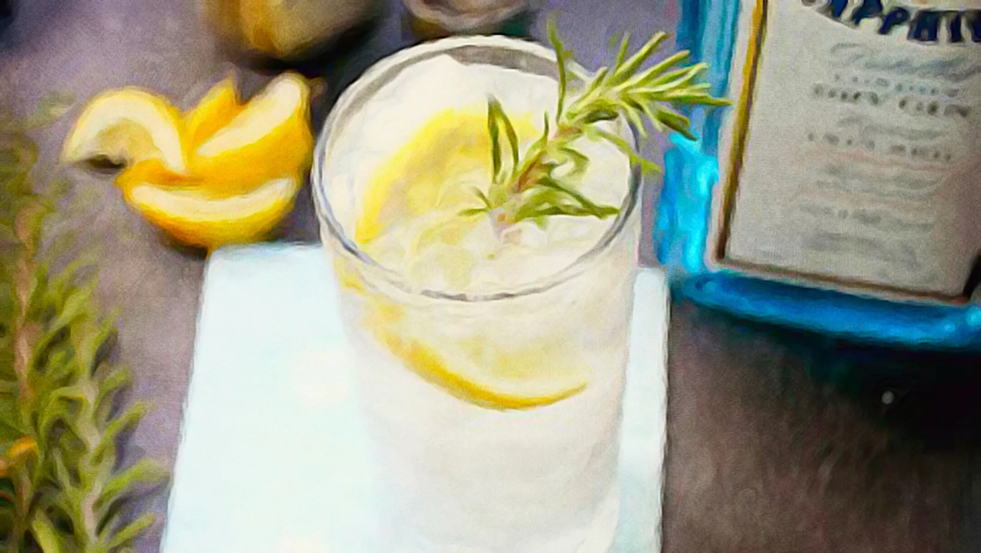 Rosemary Gin Fizz